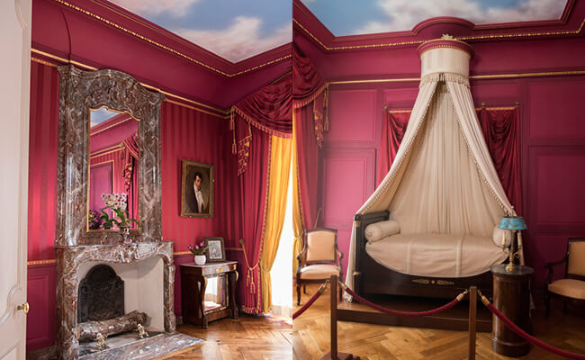 ピンクの部屋に赤の部屋！ヴィランドリー城の中を見学