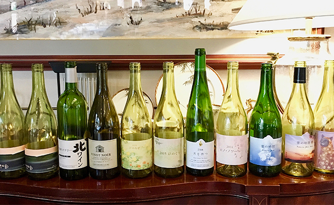 北海道のワイン。少量生産のため残念ながら入手しづらいワインも多い。