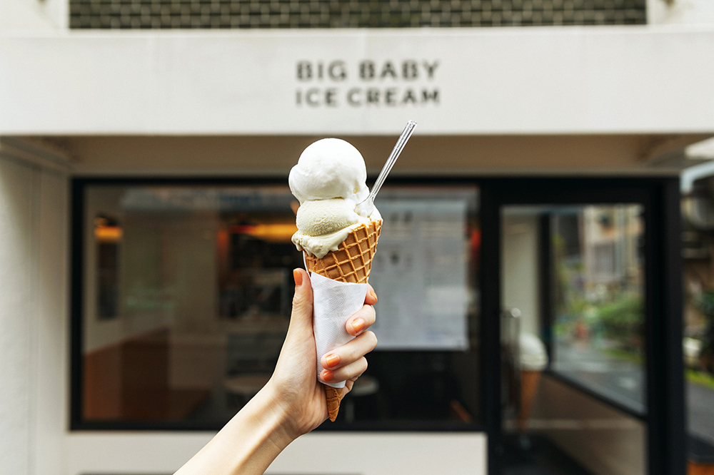 3世代で楽しめるアイスクリームを探しに新丸子へ。『BIG BABY ICE CREAM』